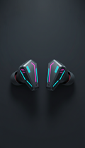 Wireless Earbuds with Neon Accents